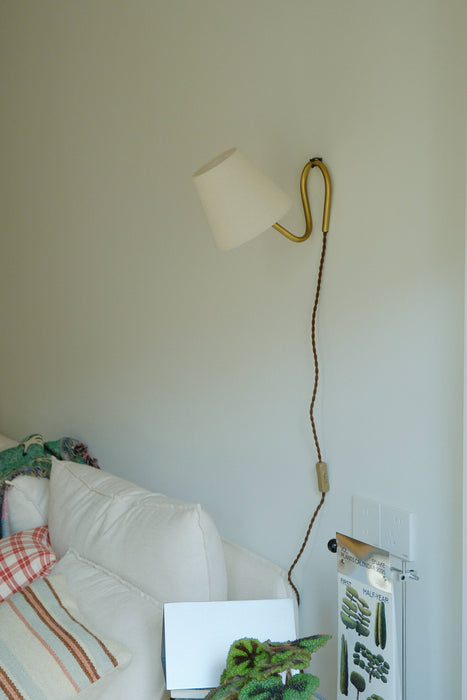 Ohook Wall Lamp / Table Lamp – Vintage Design, Adjustable Brass Wall Lamp