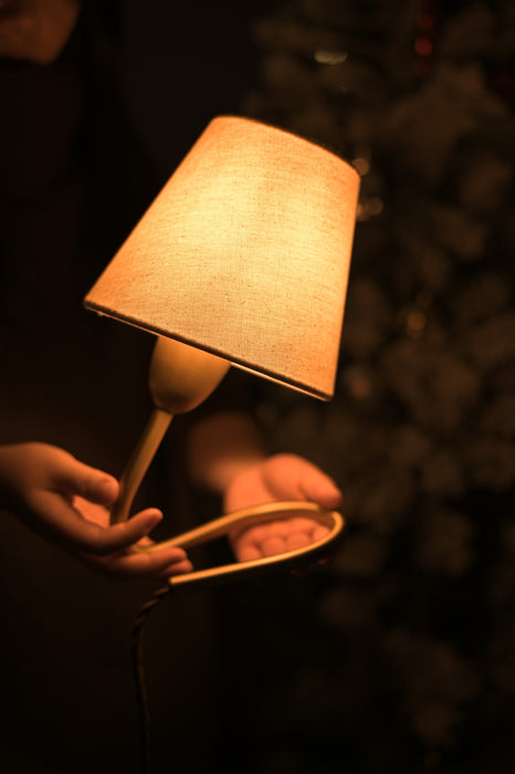 Ohook Wall Lamp / Table Lamp – Vintage Design, Adjustable Brass Wall Lamp
