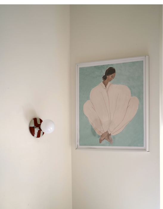 Canva Wall Lamp - Vintage Ceramic Base Wall Lamp - Bathroom Wall Light / Hallway Ceiling Light