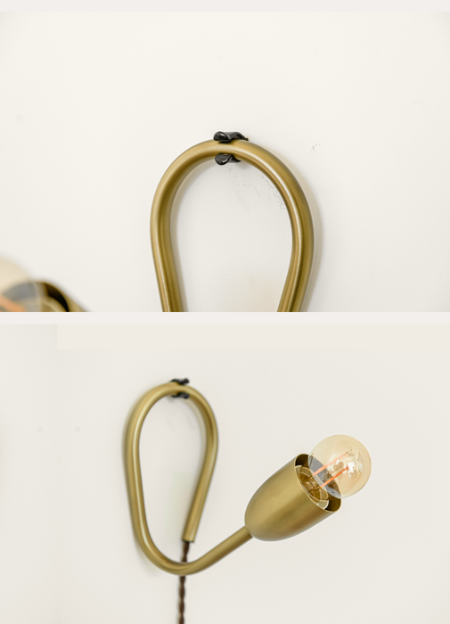 Ohook Wall Lamp / Table Lamp – Vintage Design, Adjustable Brass Wall Lamp