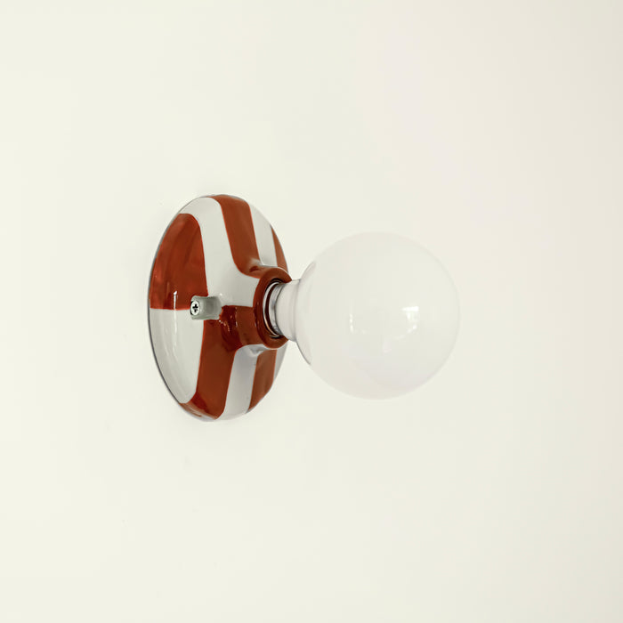 Canva Wall Lamp - Vintage Ceramic Base Wall Lamp - Bathroom Wall Light / Hallway Ceiling Light