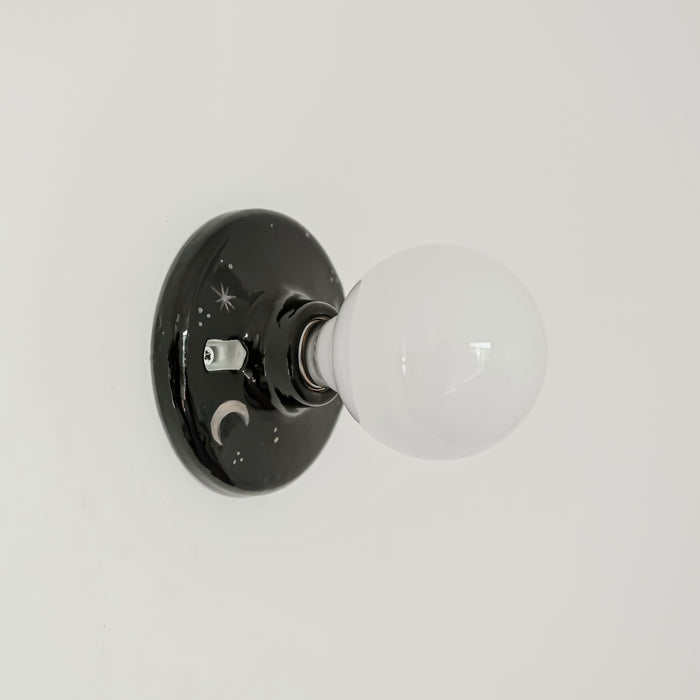 Canva Wall Lamp - Vintage Ceramic Base Wall Lamp - Bathroom Wall Light / Hallway Ceiling Light