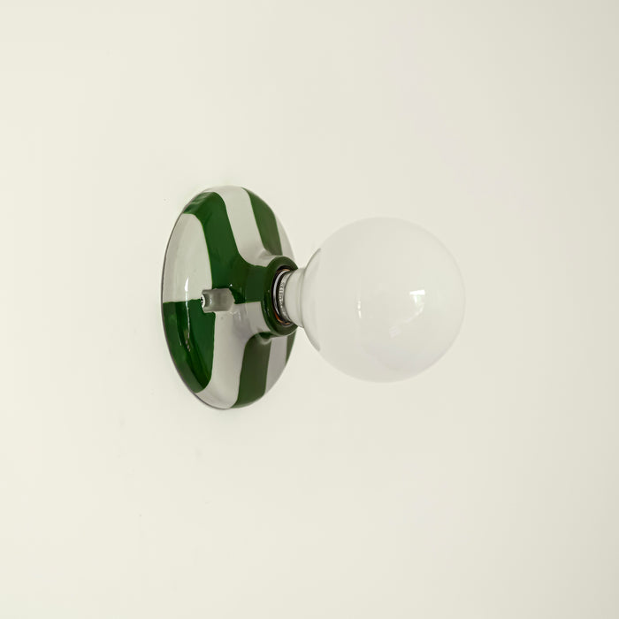 Canva Wall Lamp - Vintage Ceramic Base Wall Lamp - Bathroom Wall Light / Hallway Ceiling Light