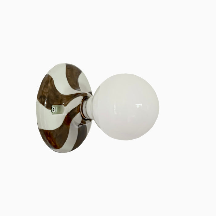 Canva Wall Lamp - Vintage Ceramic Base Wall Lamp - Bathroom Wall Light / Hallway Ceiling Light