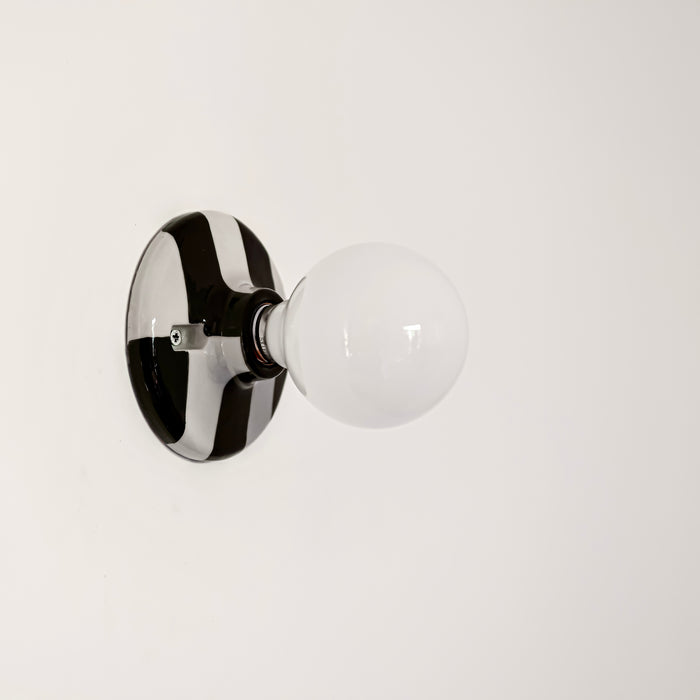 Canva Wall Lamp - Vintage Ceramic Base Wall Lamp - Bathroom Wall Light / Hallway Ceiling Light