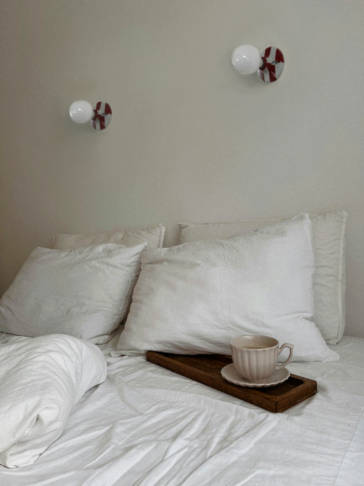 Canva Wall Lamp - Vintage Ceramic Base Wall Lamp - Bathroom Wall Light / Hallway Ceiling Light