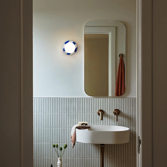 Canva Wall Lamp - Vintage Ceramic Base Wall Lamp - Bathroom Wall Light / Hallway Ceiling Light