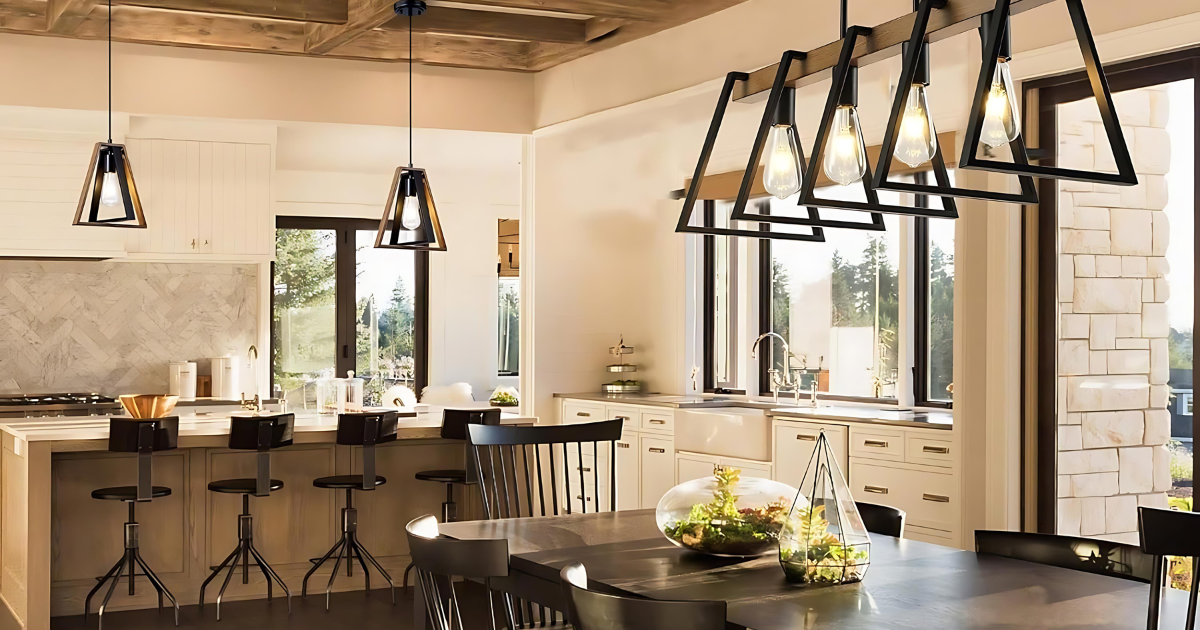 Modern Farmhouse Lighting Aesthetics by Santostock