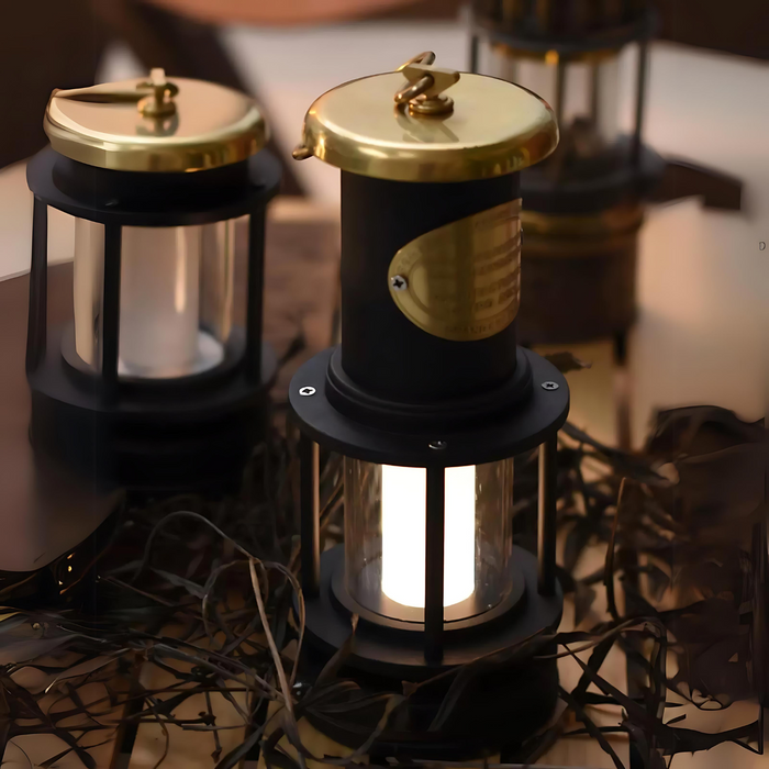 Rechargeable Vintage Lantern - Long-lasting Outdoor Camping Light with Touch Control