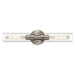 Sleek 2-Light Bathroom Vanity Fixture - Brushed Nickel.