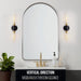 Sleek 2-Light Vanity Sconces - Modern Black/Gold Design.