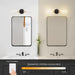 Sleek 2-Light Vanity Sconces - Modern Black/Gold Design.